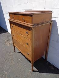 Antique Dresser Tall Boy Highboy Chest Drawers Shabby Chic ...