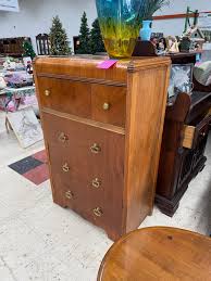 Vintage waterfall dresser - $200 Vintage carved wood shelf ...