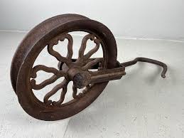 Antique Meiji Era Metal Pulley, Japan, 1890s | Chairish