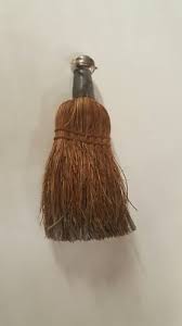 Antique Broom Handmade - hand carved curved twisted rope style handle | eBay