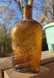 Rare Atlanta Glass Co Blown Flask With Age Stains, Circa 1887-1892 Georgia | eBay