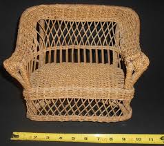 Antique Wicker Rattan With Rope Braid & Wicker Weave Doll ...