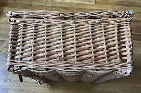 Vintage Wicker Suitcase Style Picnic Basket Services 4 ...