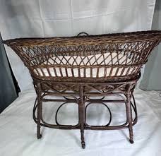 Wicker Bassinet Vintage | eBay
