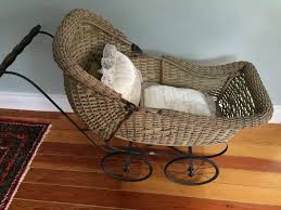 Cream Colored Wicker Doll Buggy Shown in 1929 Woodward's ...