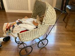 Sold at Auction: Antique Toy Parambulator Pram Stroller ...