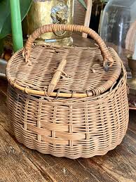 Antique Fishing Creel With Copper Liner: Cabin Decor Piece ...