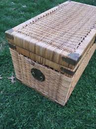 Vintage Wicker Trunk Mid Century Pick Up Only | eBay