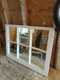White Farm House Window Pane Mirror - Etsy
