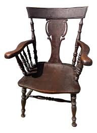 Antique American Oak Carved Armchair by Hubbard & Eldridge ...