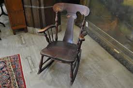 Lot - Rocking chair with Art Nouveau design inlay