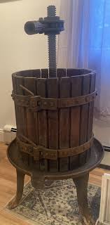 Vintage Antique Wine Press, Cast Iron | eBay