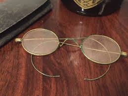 Vintage Wire Rim Eye Glasses / Great 4 Eye Doc Office ...