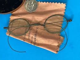 Antique BEN FRANKLIN OVAL VINTAGE WIRE Frame R/X Eyeglass ...