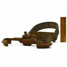 Vintage GRABLER CO. Iron PIPE HANGER BEAM FLANGE BRACKET Salvaged Hardware RARE! | eBay