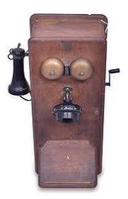 C.1912 Couch Wooden Case Intercom Wall Telephone