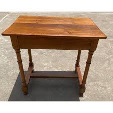 Antique Pine Side Table With Drawer and Pegged Construction ...
