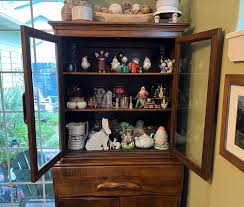 REDUCED!! 100-Year Old Antique Solid Wood Hutch with Glass ...