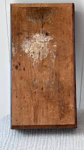 Large Vintage Cutlery Tray in Blue Paint | Chairish