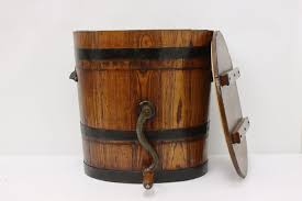 Farmhouse Victorian Antique Oak Rustic Country Butter Churn