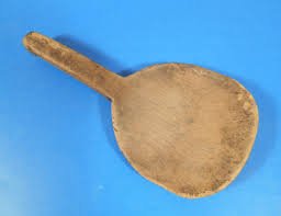 Antique Primitive Hand Carved Wooden Butter Paddle w/Hook ...
