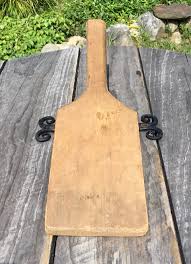 Antique Prim Long Wooden Handled Butter Paddle Country ...