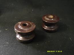 Vintage Architectural Salvage Porcelain P-knob Lag Screw ...