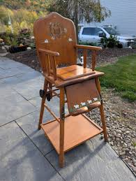 Wooden High Chair Antique Chairs (1950-Now) for sale | eBay