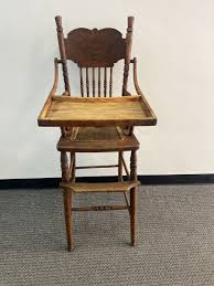 ANTIQUE WOODEN BABY HIGH CHAIR | eBay