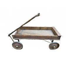 Early 20th Century American Jitney Wood Wagon Pull Toy | Chairish