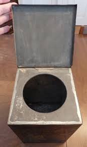 ANTIQUE ELEPHANT CHOP FORMOSA OOLONG TEA TIN LARGE 11" HINGE ...