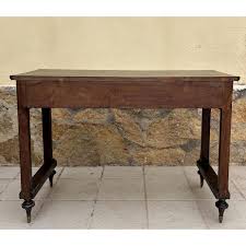 French Desk Table in Brown Golden Bronze, 1870 | Chairish