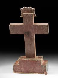 Sold at Auction: Exhibited 19th C. Mexican Painted Wood ...