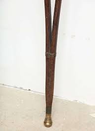 Civil War Era Rosewood and Leather Crutches at 1stDibs | civil war crutches, 1800s crutches