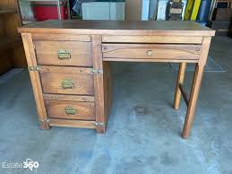 Windjammer by Morris mission style desk with hutch Auction | Estate 360