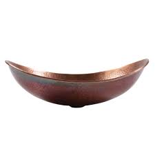 SINKOLOGY Confucius Copper Vessel Oval Rustic Antique Copper ...
