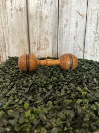 Early 1900's Wooden Barbell/dumbell - Etsy