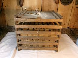 Antique Wooden Egg Carrier Crate ~ Complete but Rough ~ READ ...