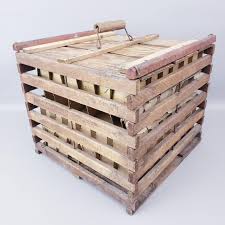 Vintage Humpty Dumpty Wooden Egg Crate | Rustic Farmhouse ...