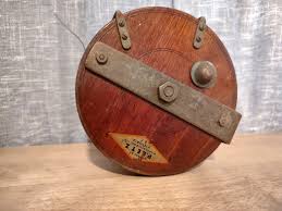 Peetz Trolling Fishing Reel Brass Victoria B.C. Mahogany ...