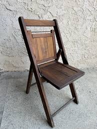 VINTAGE 1950's Children's Sturdy Wooden Slotted Folding Chair Wood Kid Size USA | eBay