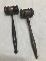 2 Vintage 10 Inch Wooden Judge's Gavel | eBay