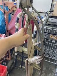 Vintage Ward Hawthorne Deluxe Snow sled Wood metal As ...