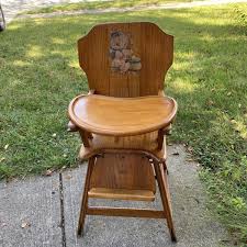 Brown High Chairs Antique Chairs Antique 1920-1949 Time Period Manufactured for sale | eBay