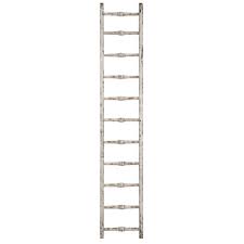 Storied Home White Wood Decorative Ladder DE7576 - The Home Depot