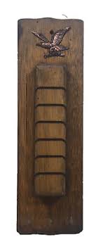 Vintage Wood Letter Key Holder Wall Hanging Rustic Handmade ...