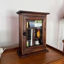 RARE Find! Wonderful 1900's Small Hand Made Medicine Cabinet With Glass Mirror, Handcrafted Shelves, Professionally Updated by Craftsman - Etsy