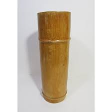 Vintage Chinese Bamboo Brush Pot – Hand-Painted Calligraphy ...