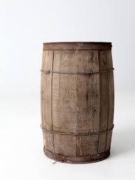 antique primitive wooden barrel – 86 Vintage