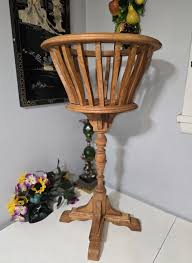 Vintage Wood Planter, Natural Wood, Plant Holder, Indoor ...